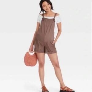 Maternity Overall Shorts NEW